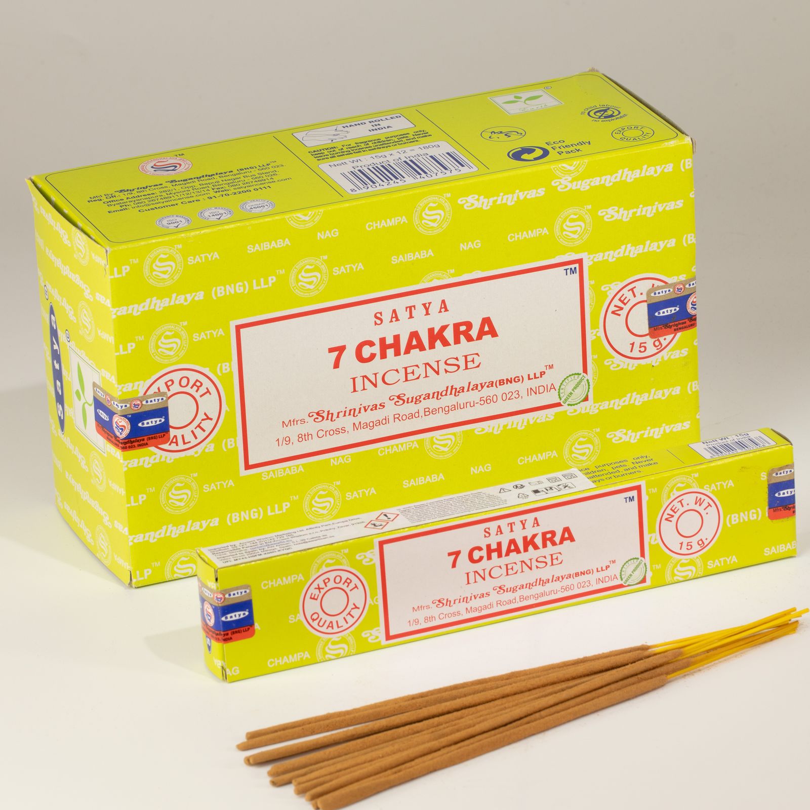 Räucherstäbchen – Satya 15 g – 7 Chakra – Bild 3