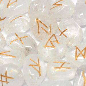 Runen – Indian Runes in Pouch – Kristall