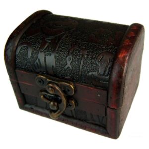 Vintage-Box mit ägyptischem Prägemotiv