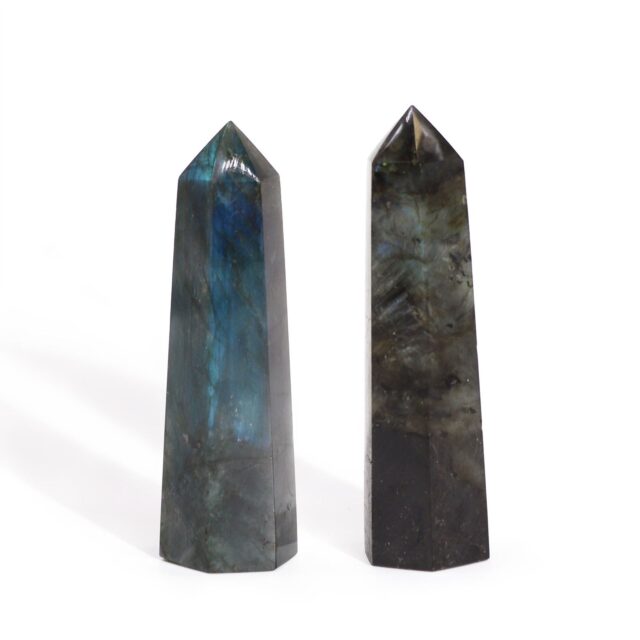 Madagaskar Labradorit Spitzen (ca. 63-93 g 80x90mm x 25 mm)