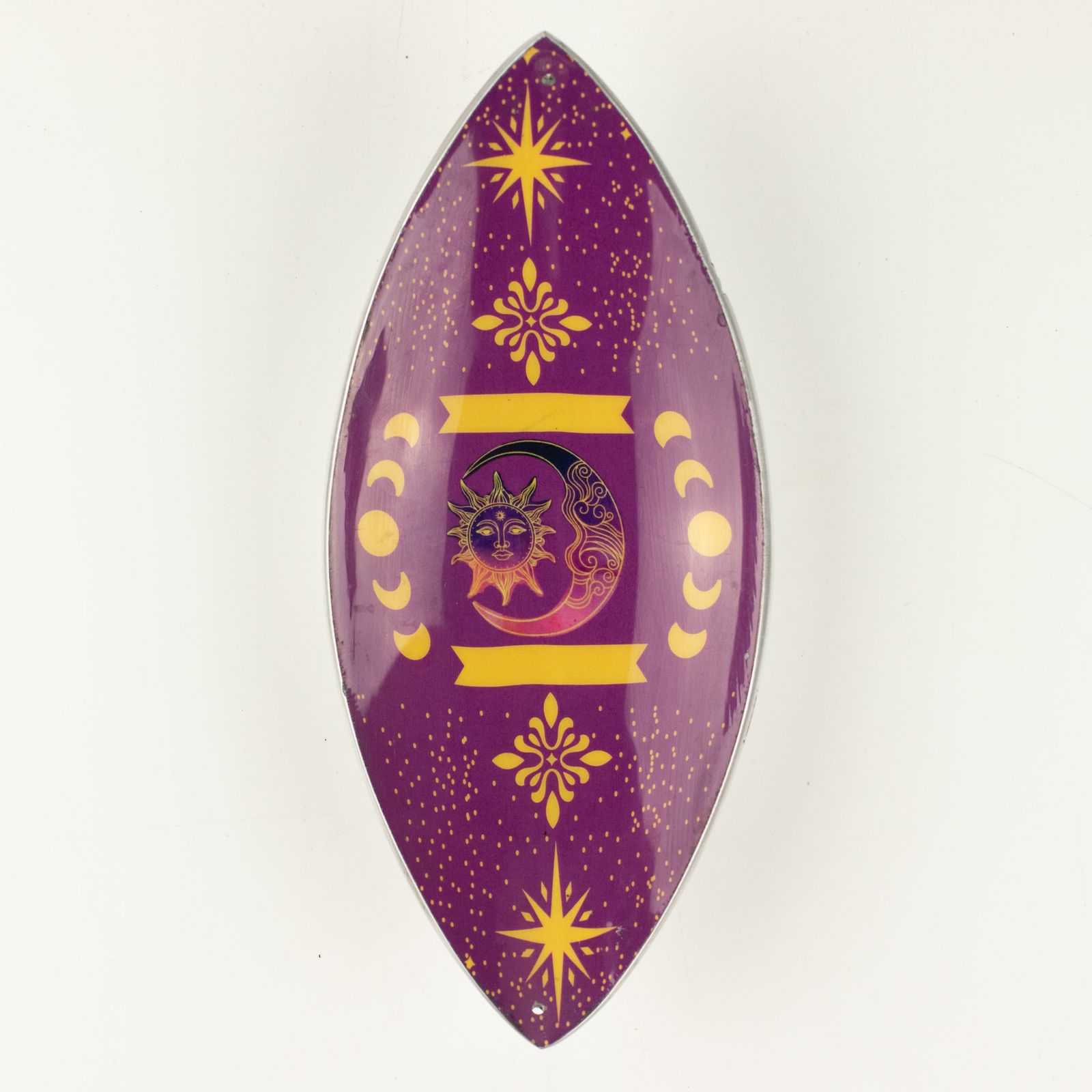 Räucherhalter – Emaille Schale – Aluminium – Violett Sonne & Mond Phases – Bild 5