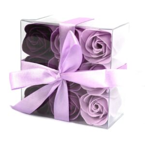Seifenblumen – Set of 9 Soap Flower – Lavendel Roses