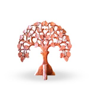 Holz-Wandbild „Om“ – rund 30 cm