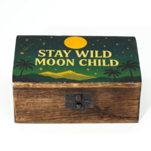 Emaillierte Box – mittel – „Stay Wild Moon Child“
