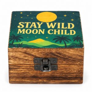 Emaillierte Box – klein – „Stay Wild Moon Child“