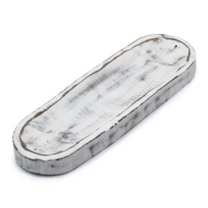 Räucherhalter – Groß Tray 30x10 cm – klassisch weiß lasiert