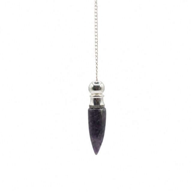 Geheimfach Discovery von Wahrheit Pendel – Amethyst – versilbert