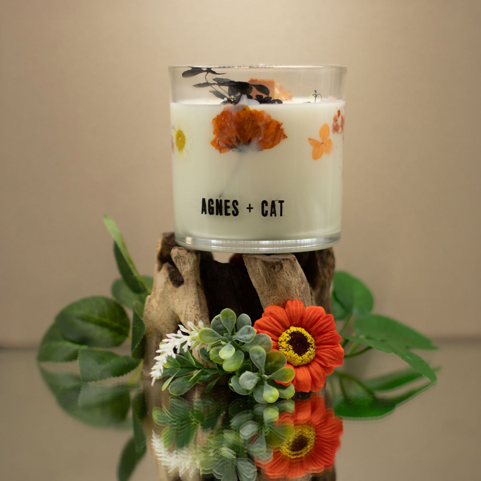 Sojawachskerze – Agnes + Cat botanisch – Lakeland Mocha – Bild 4