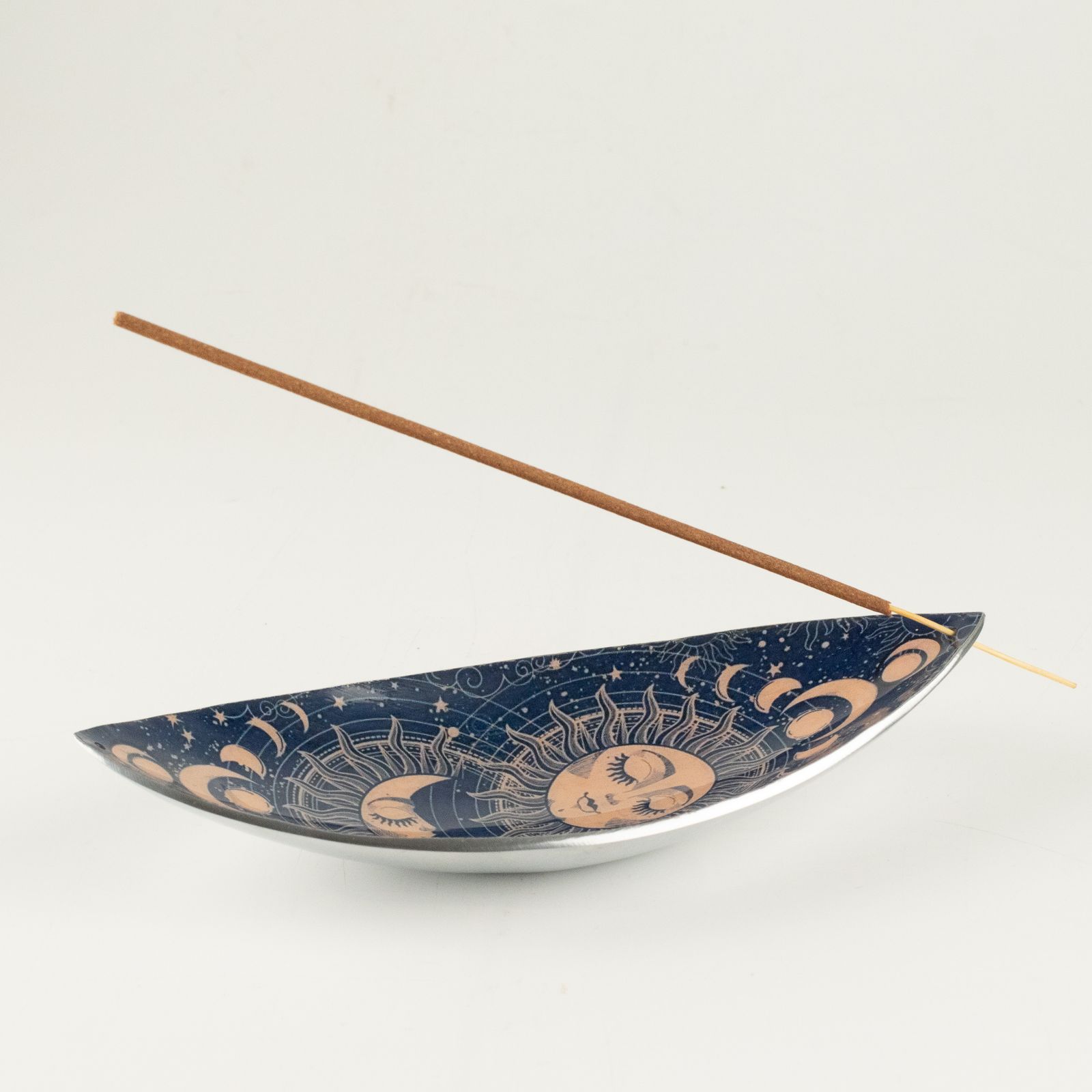Räucherhalter – Emaille Schale – Aluminium – Rosa Sonne & Mond – Bild 6