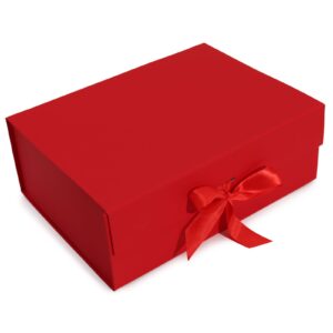 Faltbare Geschenkbox – XL, Rot, 33 × 25 × 12 cm