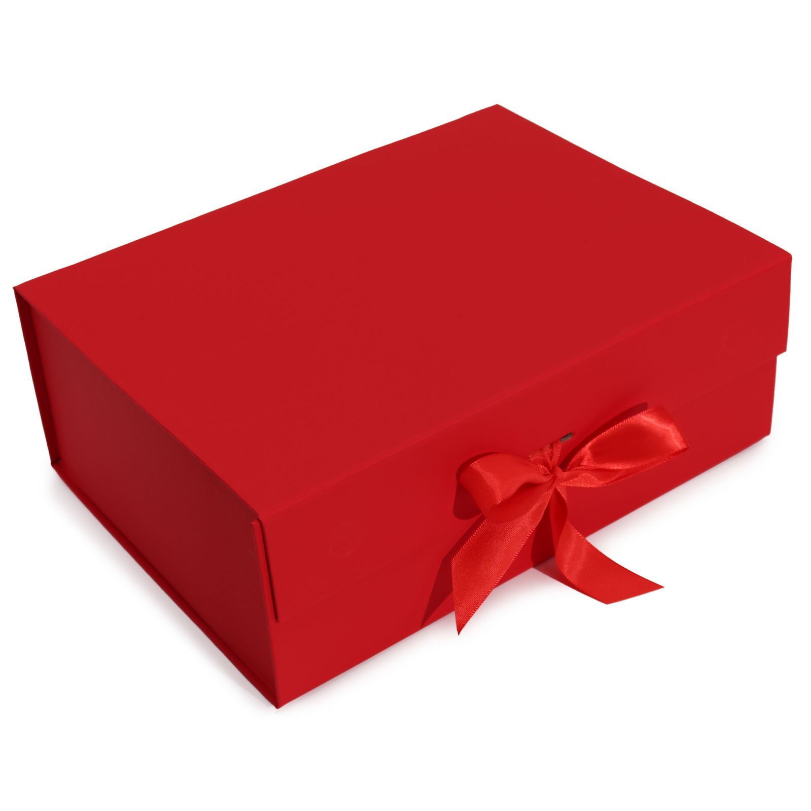 Faltbare Geschenkbox – XL, Rot, 33 × 25 × 12 cm