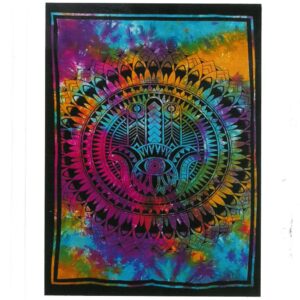 Baumwoll-Wandtuch – Hamsa-Hand