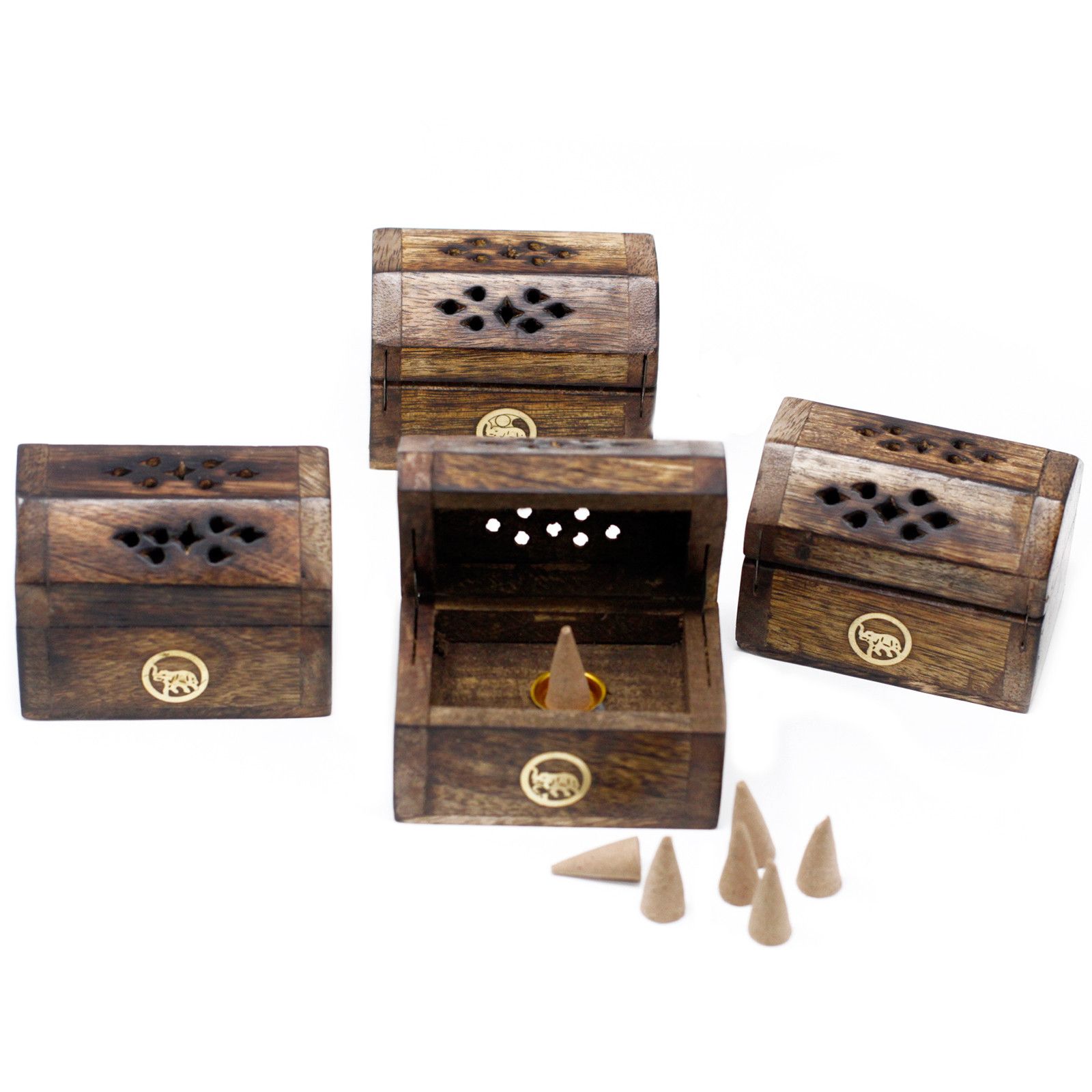 Räucherhalter – Mini Rauch Box – Mangoholz – Bild 5