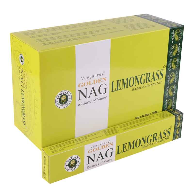 Räucherstäbchen – 15 g Golden Nag – Zitronengras