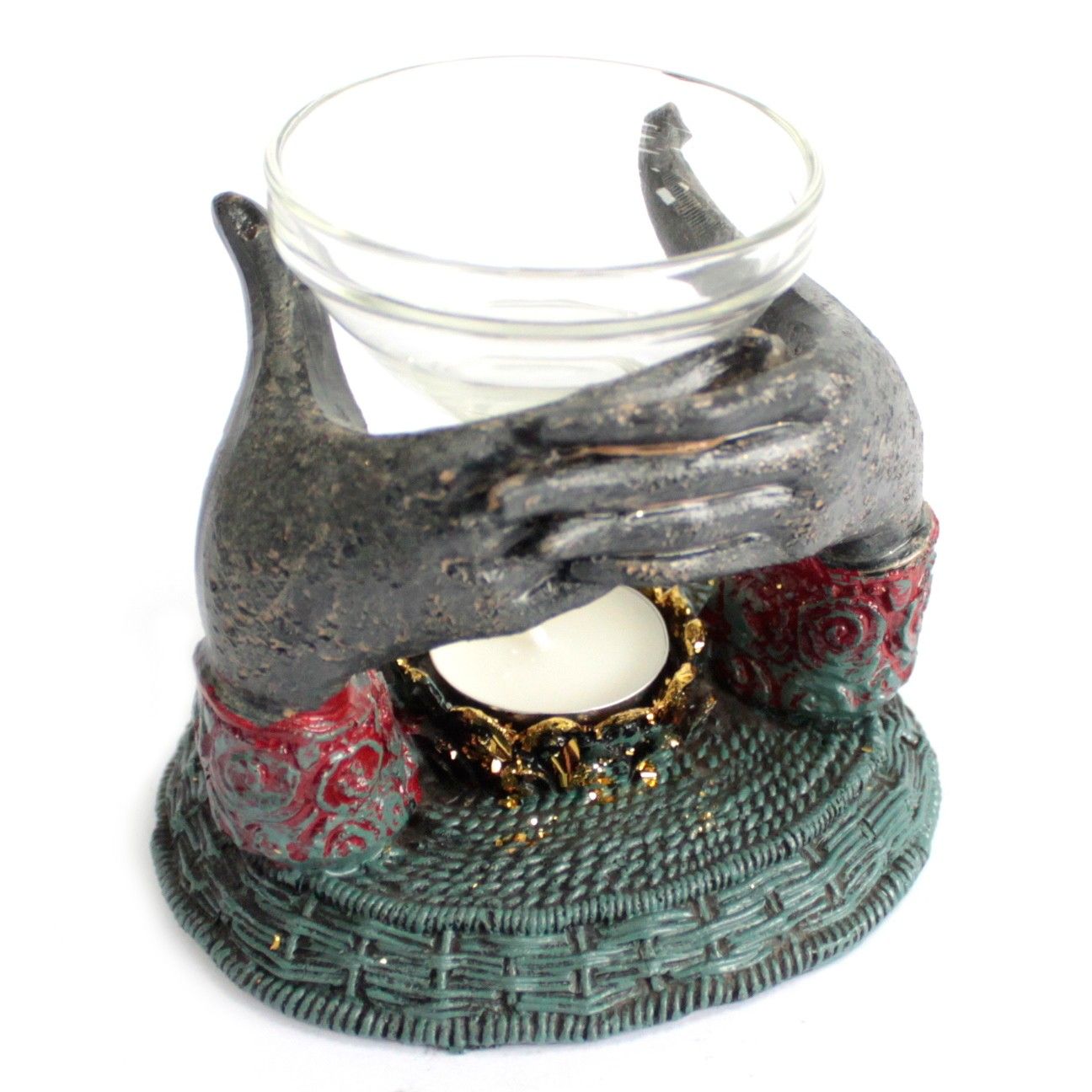Räucherhalter – Antik Buddha – Offering Hands Öl