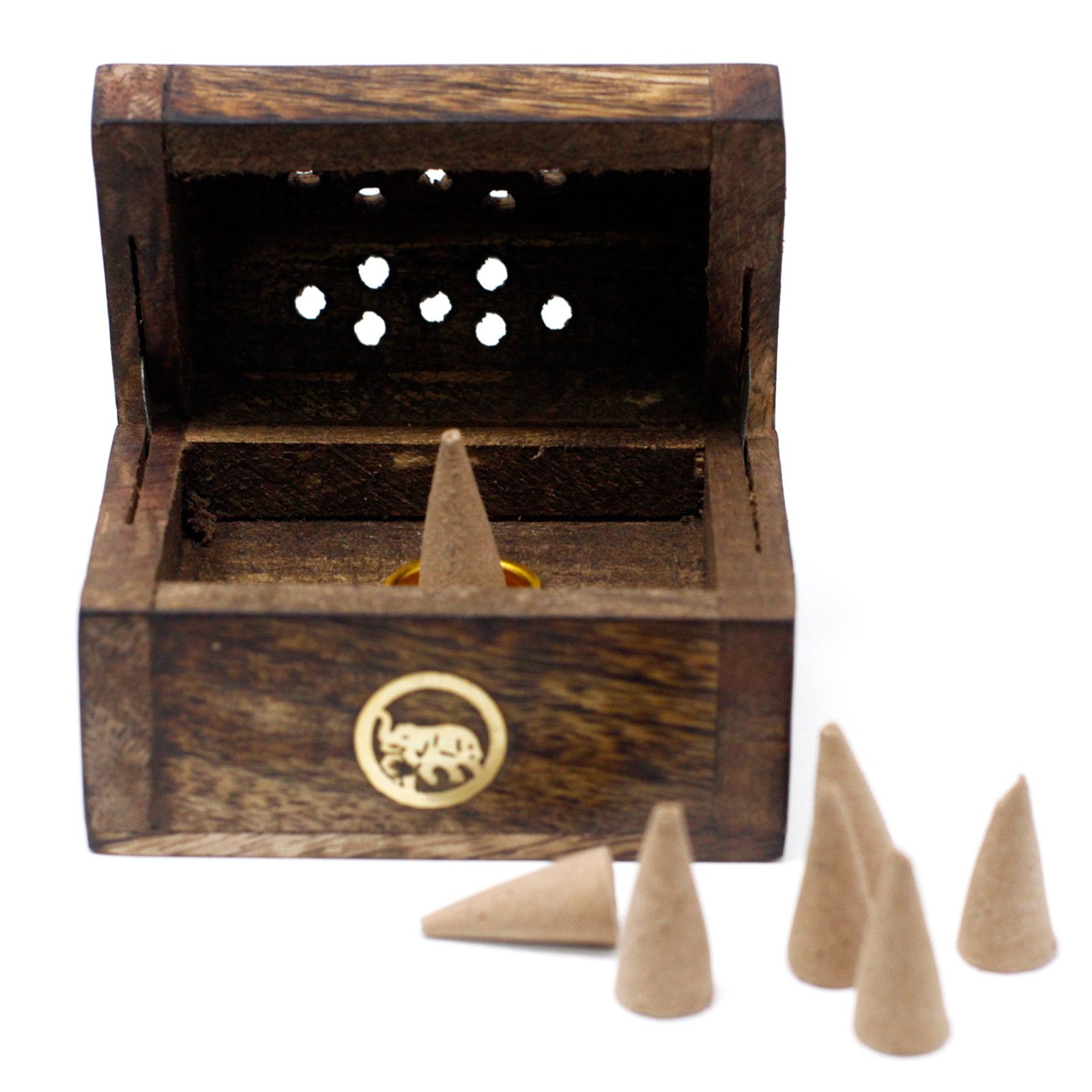 Räucherhalter – Mini Rauch Box – Mangoholz – Bild 4