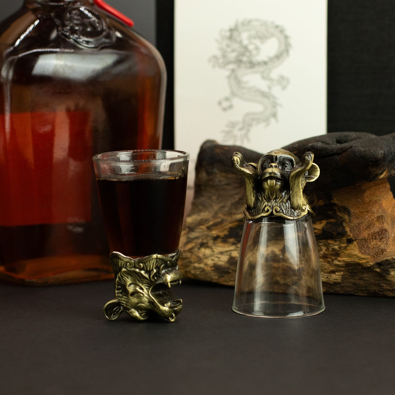 Shotglas – 25 ml, Wald- & Fabelwesen, Antikbronze – Bild 13