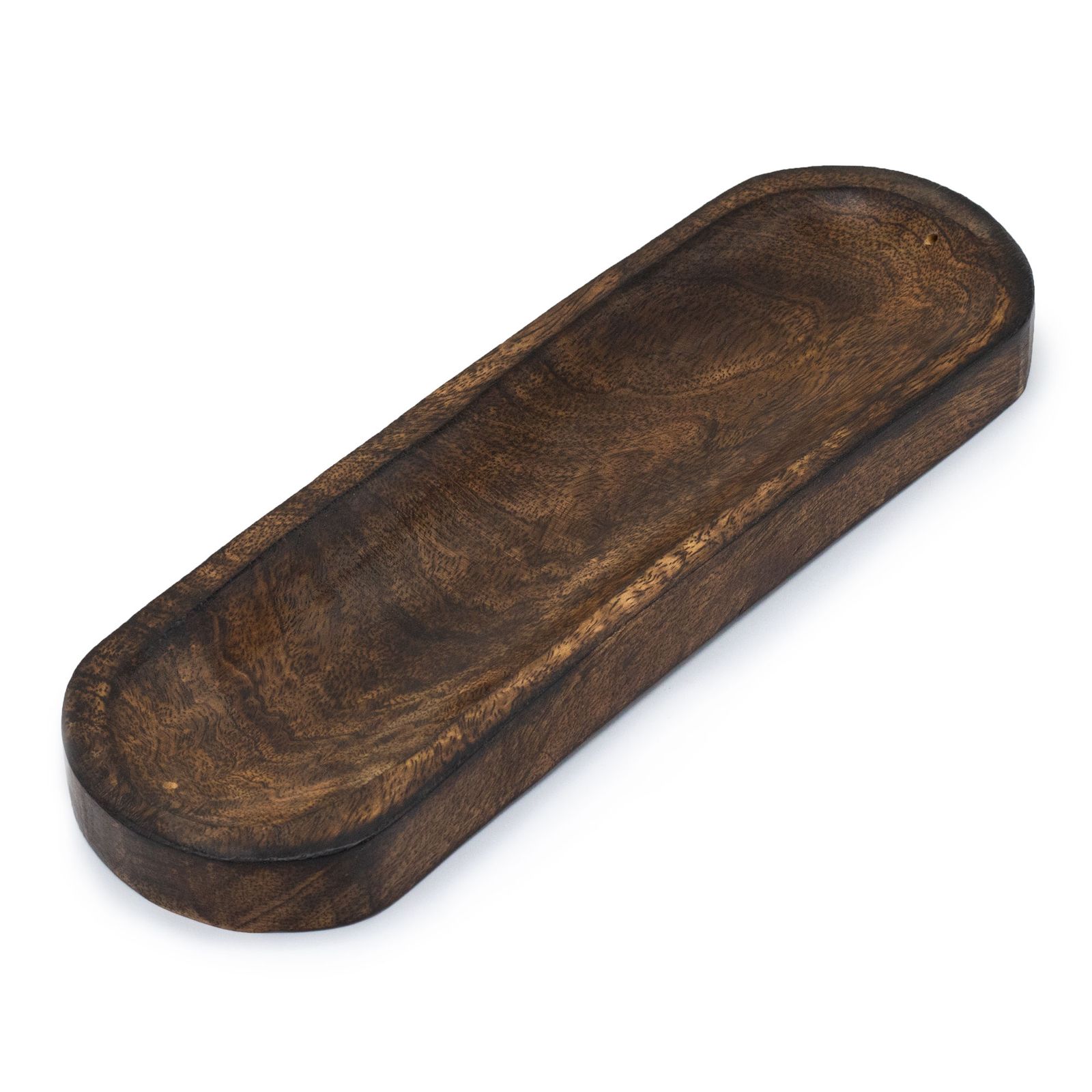 Räucherhalter – Groß Tray 30x10 cm – klassisch Mangoholz