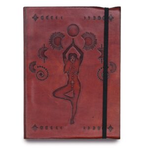 Kleines Notizbuch mit Verschlussband – Cosmic Göttin