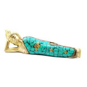 Buddha-Figur aus Messing – liegend – 10 cm