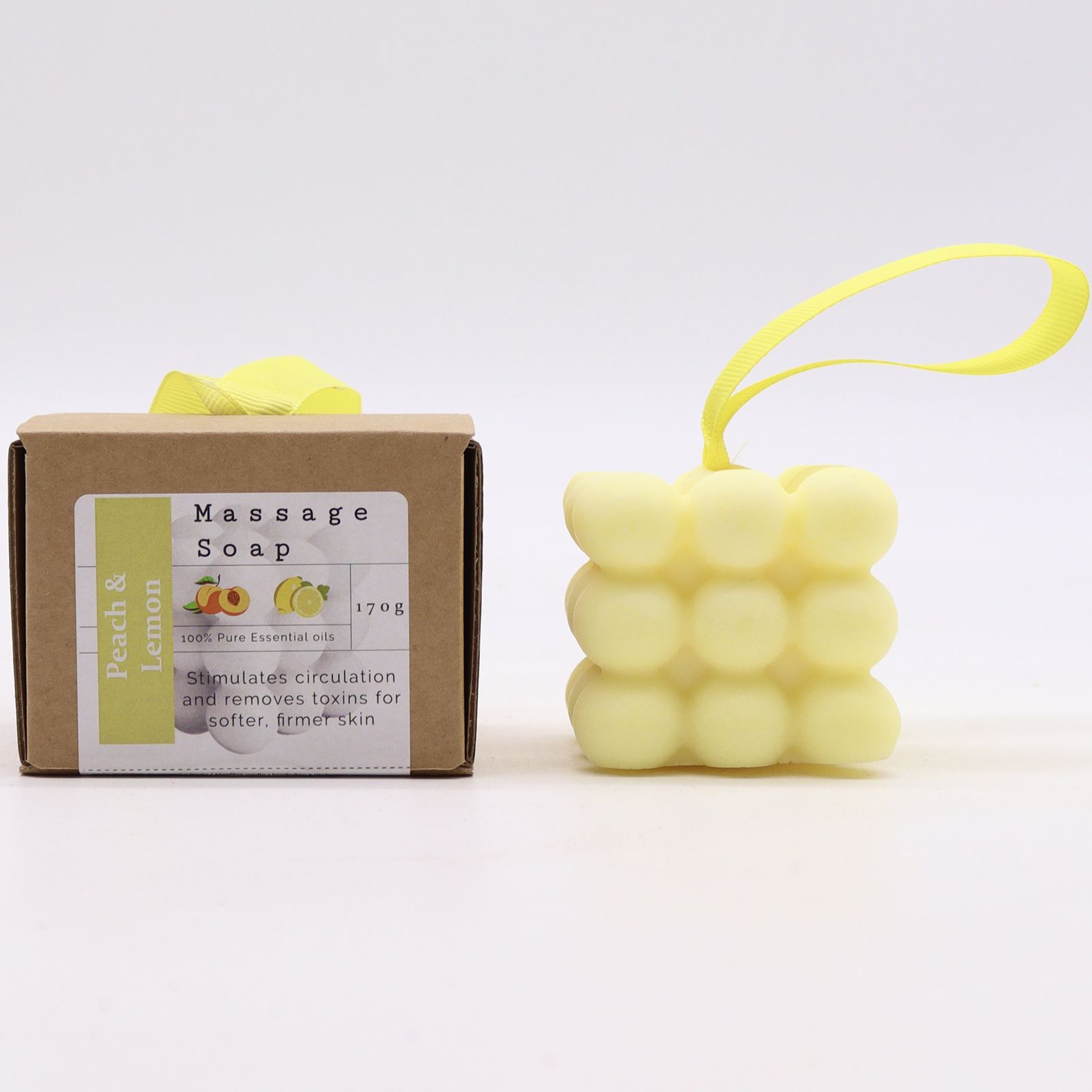 Seife – in einer Box einzeln Massage Seifen – Pfirsich & Zitrone