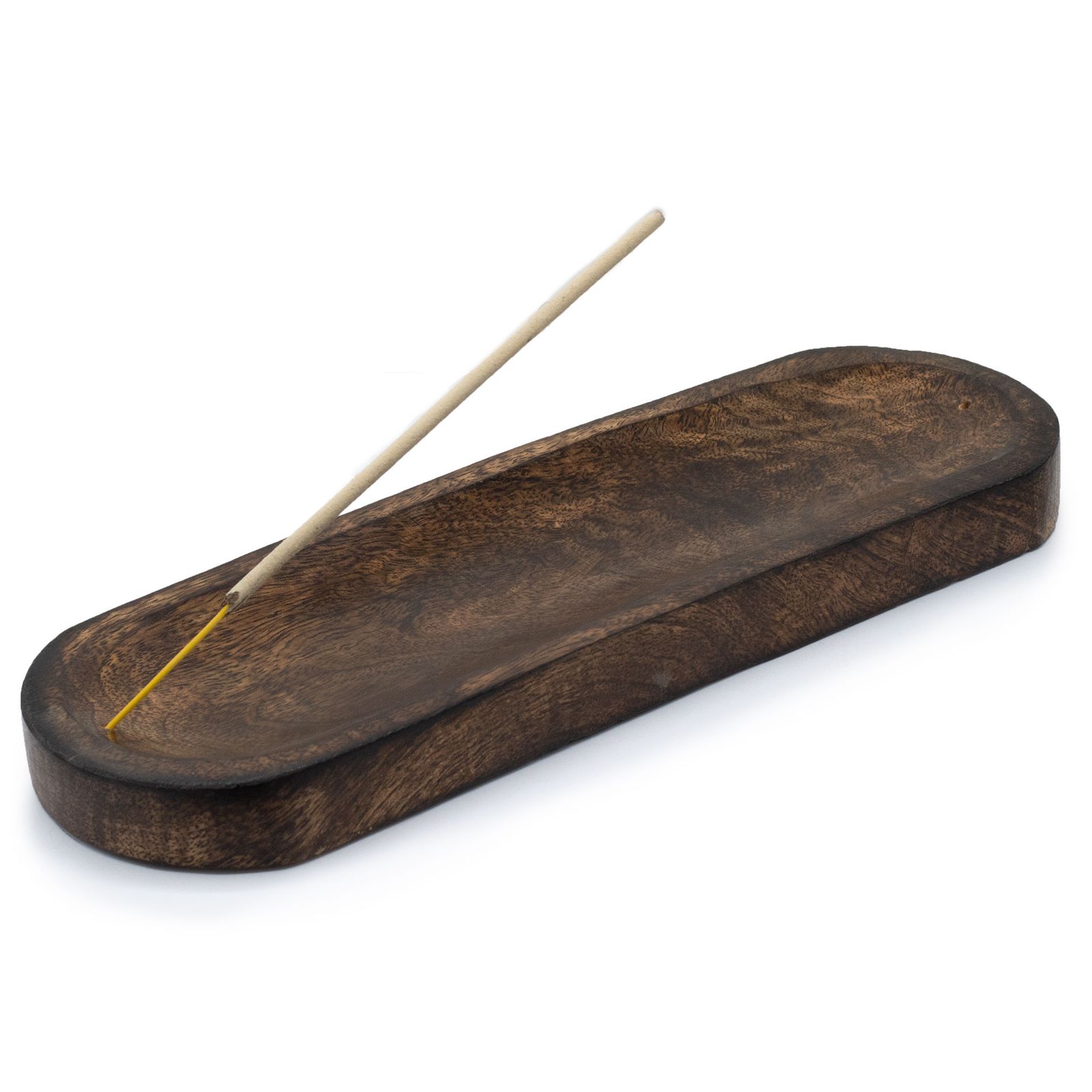 Räucherhalter – Groß Tray 30x10 cm – klassisch Mangoholz – Bild 2