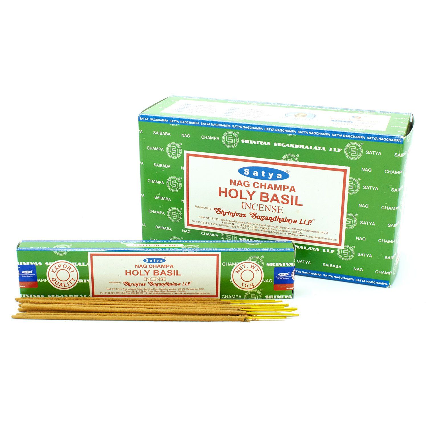 Räucherstäbchen – Satya 15 g – Holy Basilikum – Bild 3