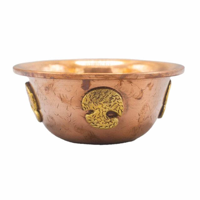 Kupfer Ritualschale mit Lebensbaum 12x5cm