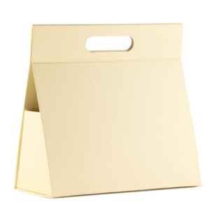 Faltbare Geschenktasche – Groß, Elfenbein, 28 × 12.5 × 26 cm