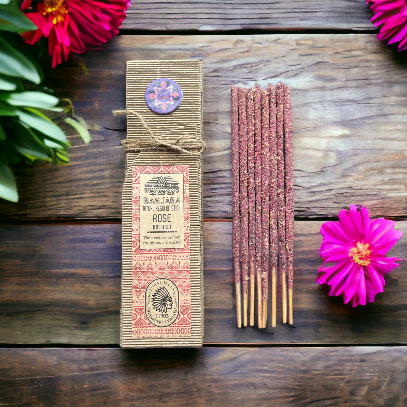 Räucherstäbchen – Ritual-Räucherharz am Stäbchen – Rose