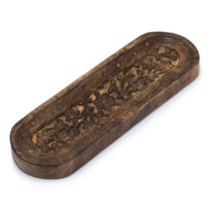 Räucherhalter – Groß Tray 30x10 cm – Blumenmotiv