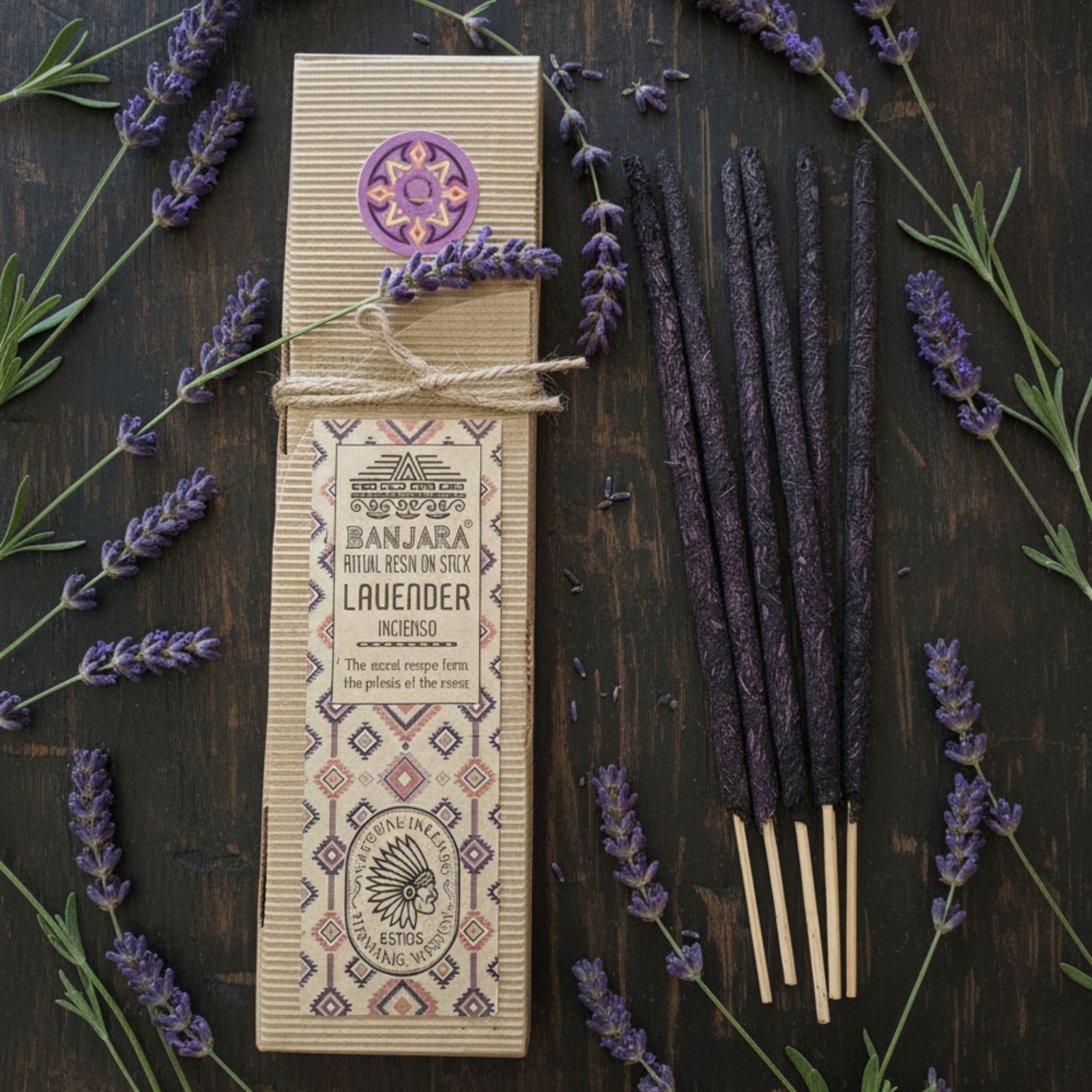 Räucherstäbchen – Ritual-Räucherharz am Stäbchen – Lavendel