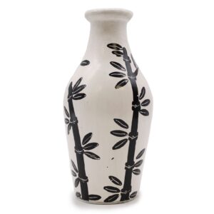 Terrakottavase mit Bambusmotiv – natur