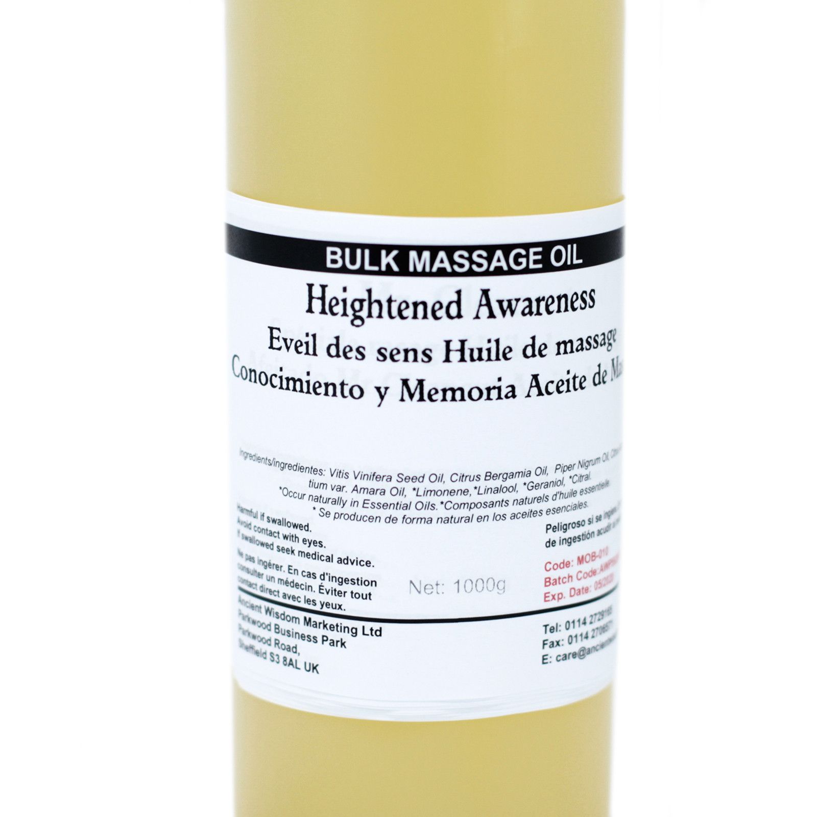 Massageöl – Heighten Awareness 1 kg Massageöl – Bild 2