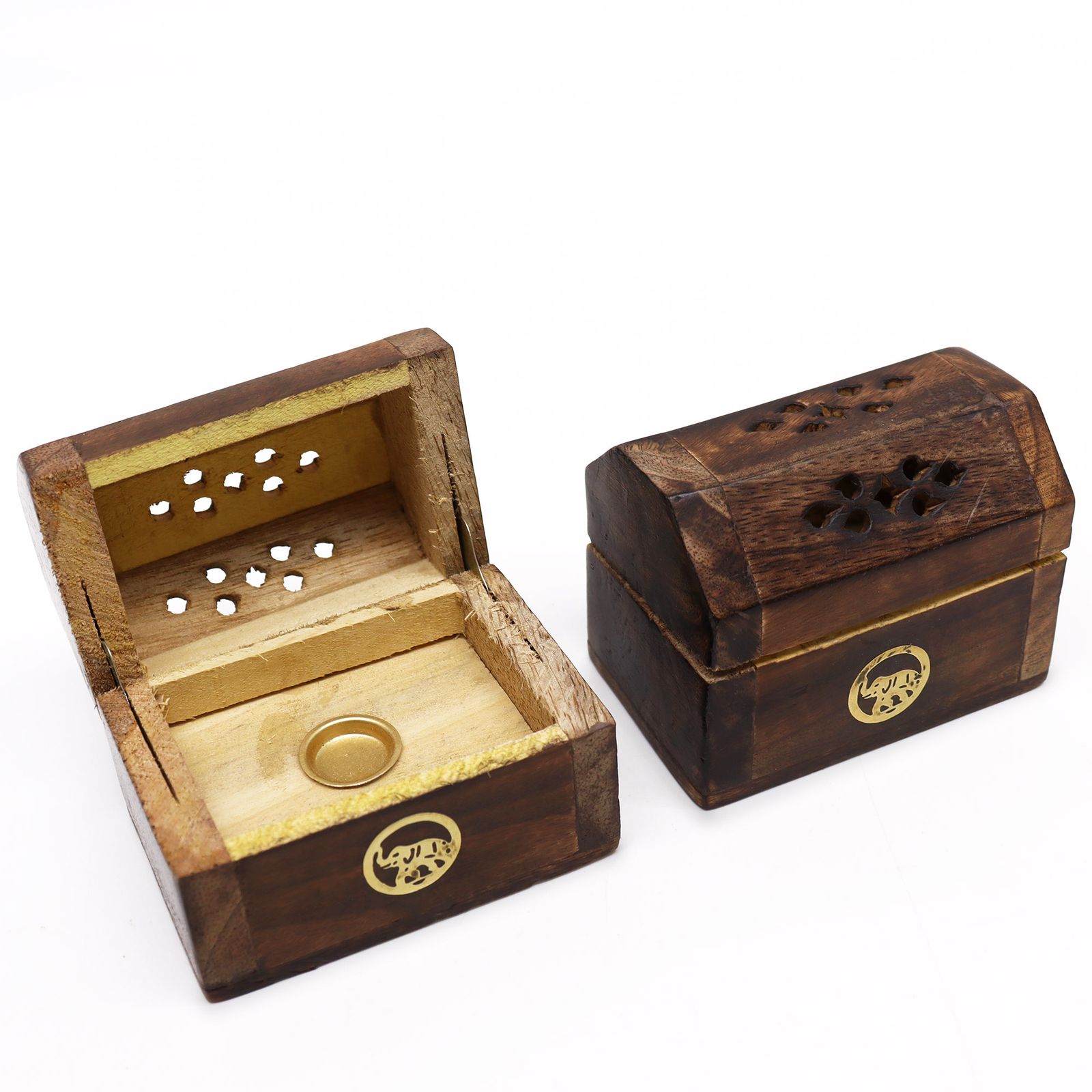 Räucherhalter – Mini Rauch Box – Mangoholz – Bild 2