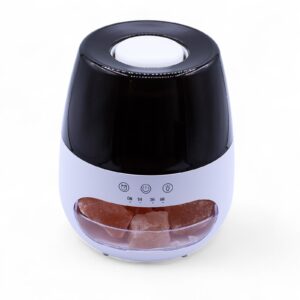Aroma-Diffuser mit Salzsteinen – Weiß, USB, Flammeneffekt & Timer