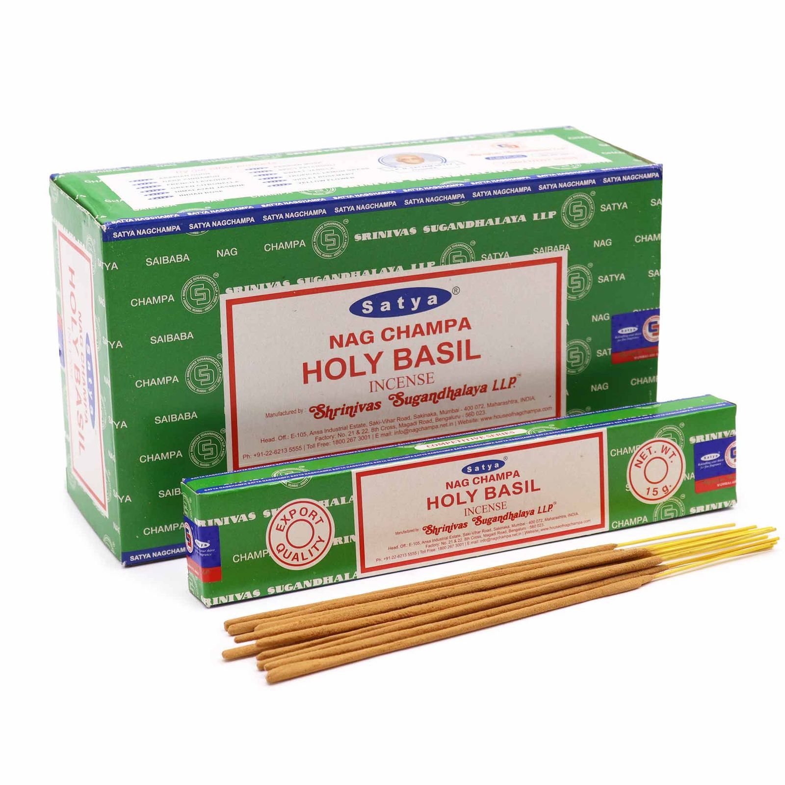 Räucherstäbchen – Satya 15 g – Holy Basilikum