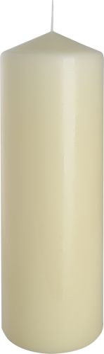Stumpenkerze – Elfenbein, 80 × 250 mm – Bild 2