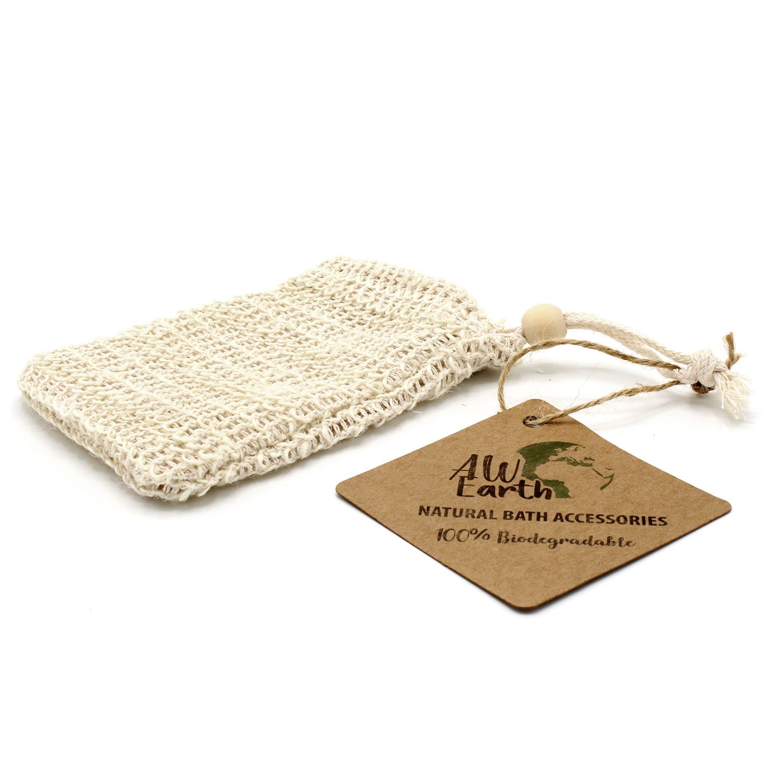 Badezubehör – Natur Seife Beutel – verwaschen Jute