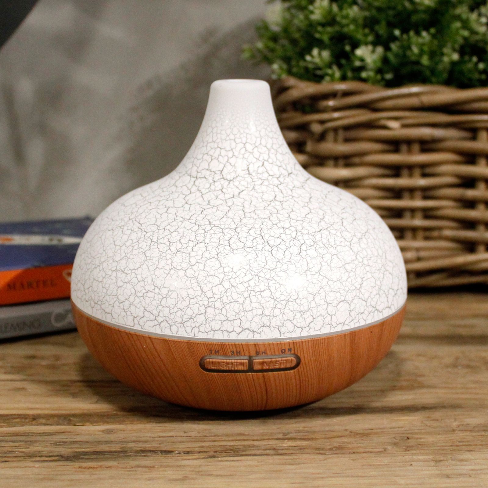 Santorini – elektrischer Aroma-Diffuser – Muscheloptik, USB, Farbwechsel & Timer – Bild 6