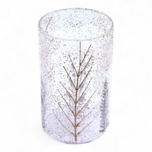 Kerzenhalter – Naturblumen im Glas – Hoch Vase – Pino – (19x11 cm)