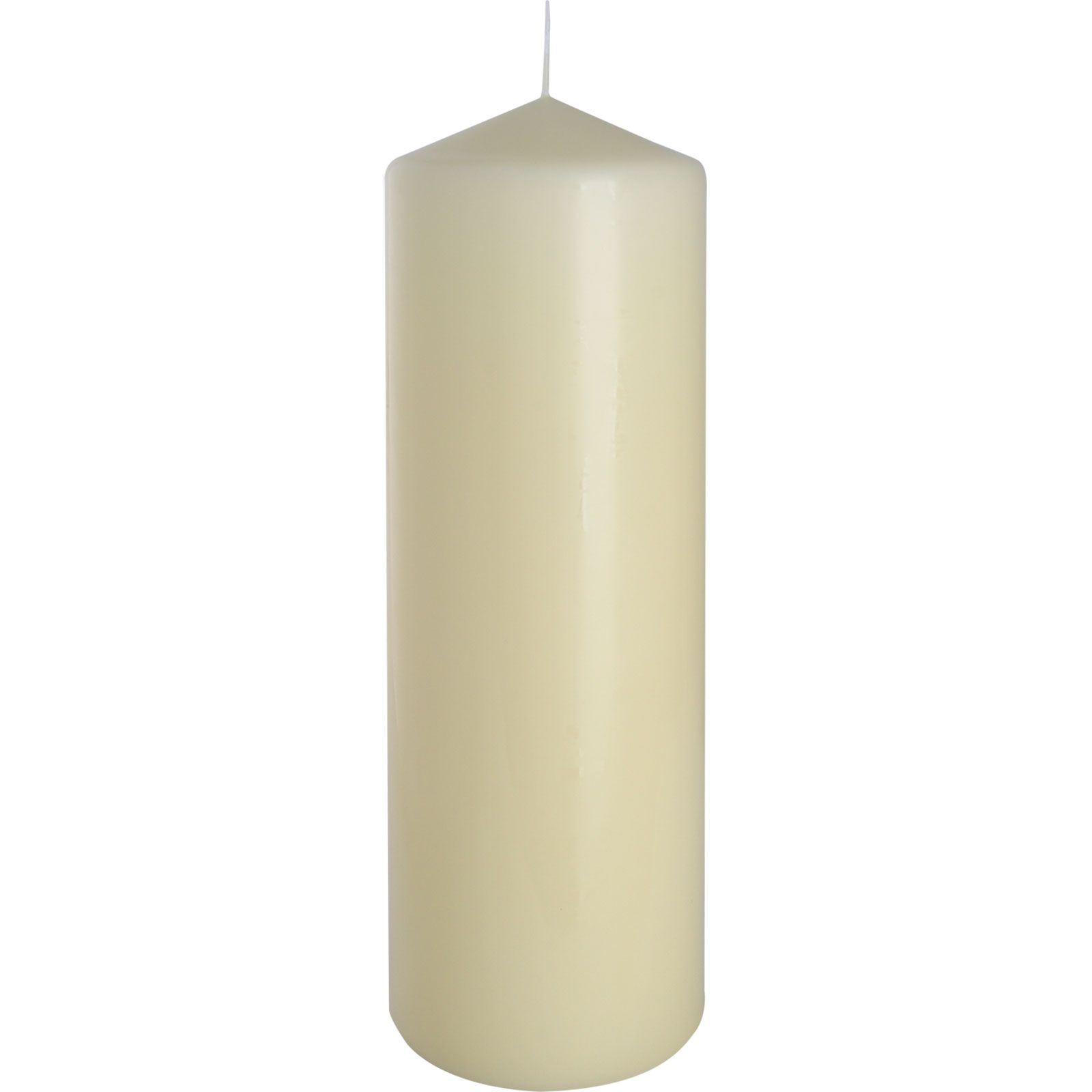 Stumpenkerze – Elfenbein, 80 × 250 mm