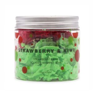 Aufgeschlagene Seife – Erdbeere & Kiwi, 120 g