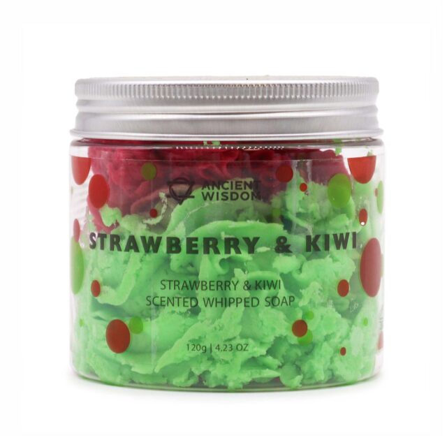 Aufgeschlagene Seife – Erdbeere & Kiwi, 120 g