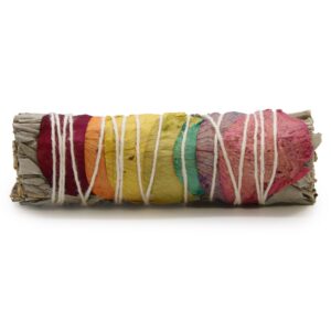 Räucherbündel – 7 Chakren Rose Blütenblätter Salbei 10 cm (Chakra)