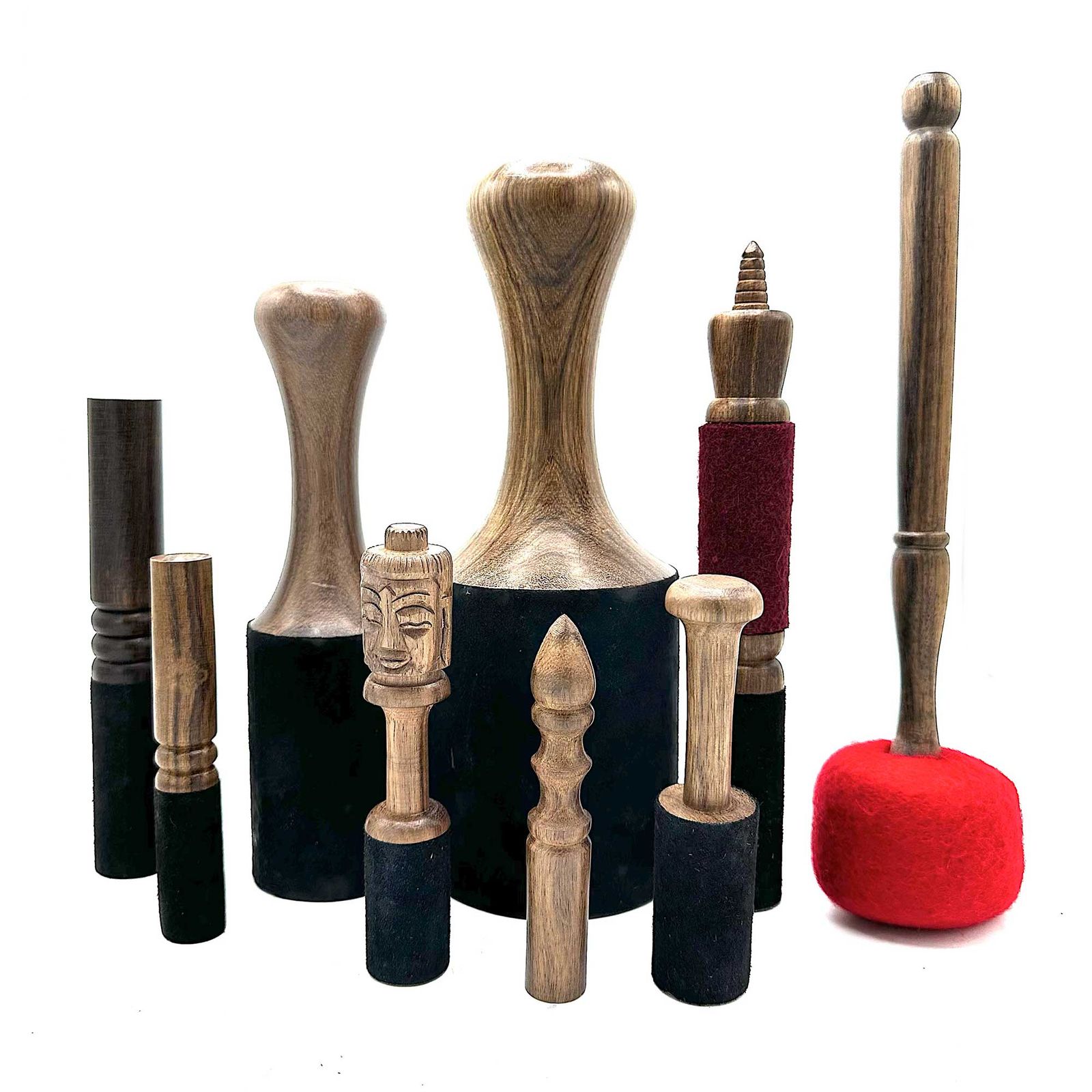 Holzklöppel – 14 cm – Buddha Schnitzerei – Bild 2