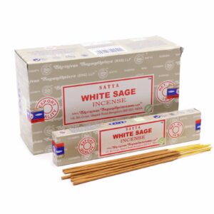 Räucherstäbchen – Satya 15gm – Weißer Salbei
