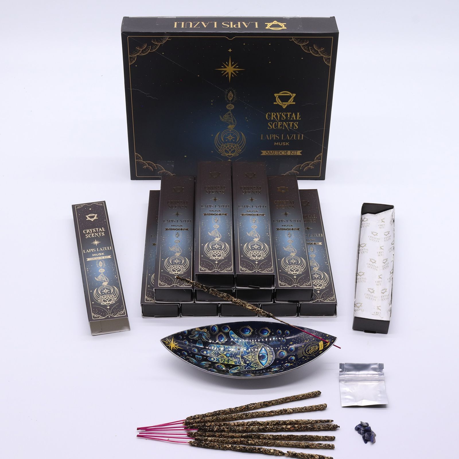 Räucherstäbchen – Lapis Kristall Düfte Räucher – Moschus – Bild 2