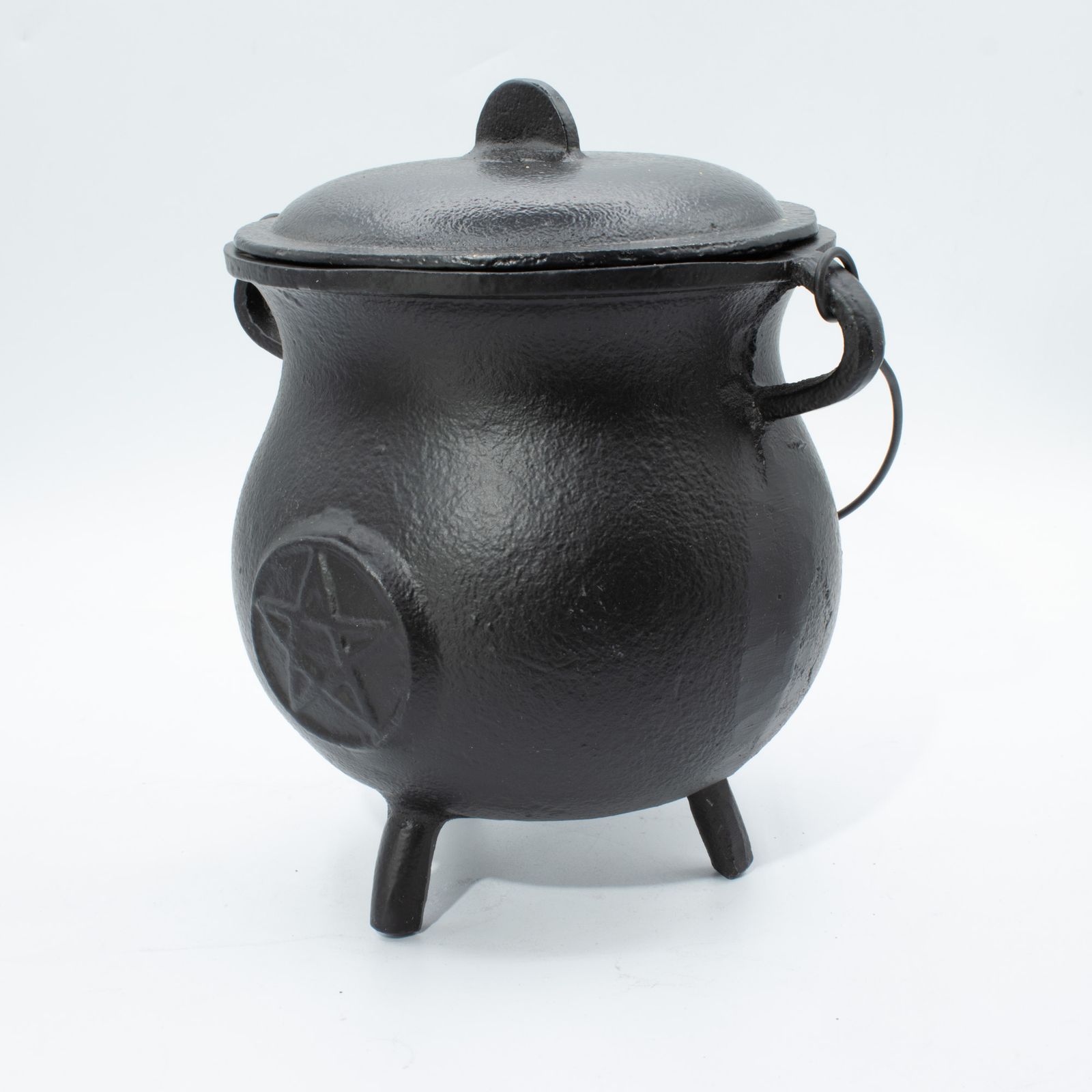 Räucherhalter – Extra Huge Gusseisen Cauldron mit Pentagramm 23x18 cm (at least 4 kg) – Bild 5
