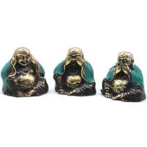 Buddha-Figuren „Nichts sehen, hören, sagen“ – 3er-Set